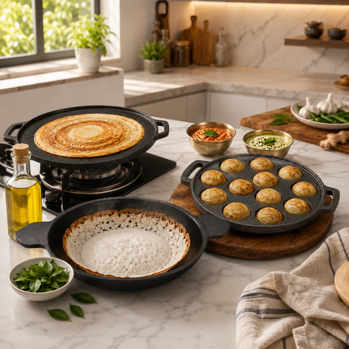 South Indian Breakfast Trio