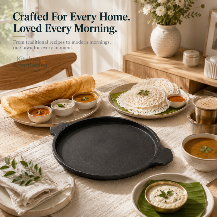 Kitchen Affordables Cast Iron Mulbagal Dosa Tawa