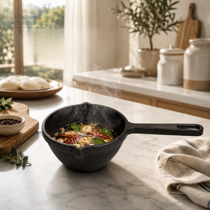 Premium Cast Iron Tadka Pan