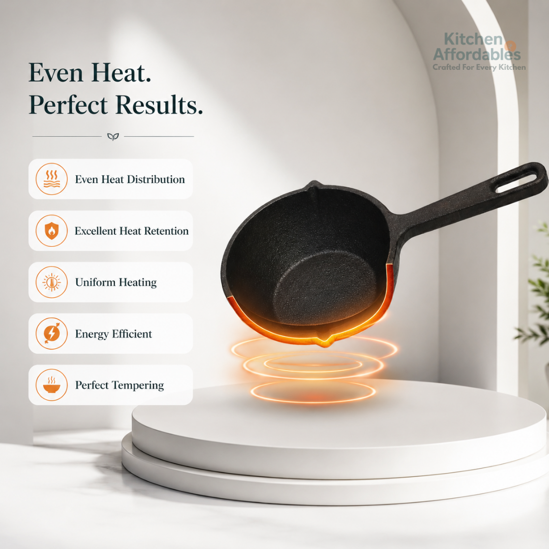 Premium Cast Iron Tadka Pan