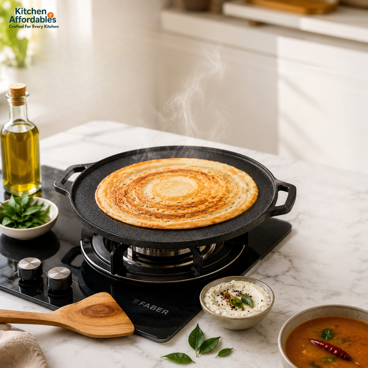 Kitchen Affordables Double Handle Tawa