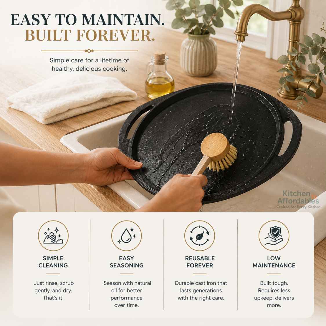 Kitchen Affordables Fancy Dosa Tawa 30 CM