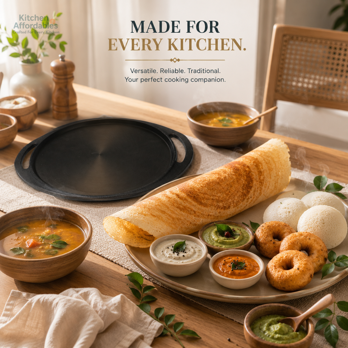 Kitchen Affordables Fancy Dosa Tawa 30 CM